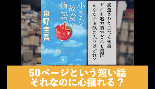 ５分でわかる東野圭吾「小さな故意の物語」書評＆ネタバレ要約・あらすじ
